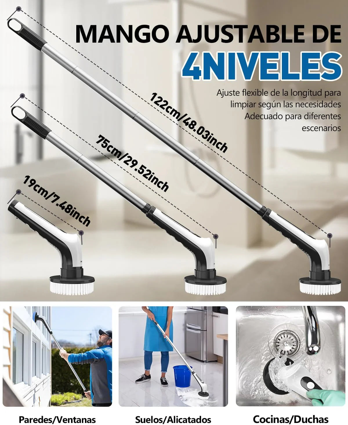 Cepillo Giratorio De Limpieza +Envió Gratis 🏠