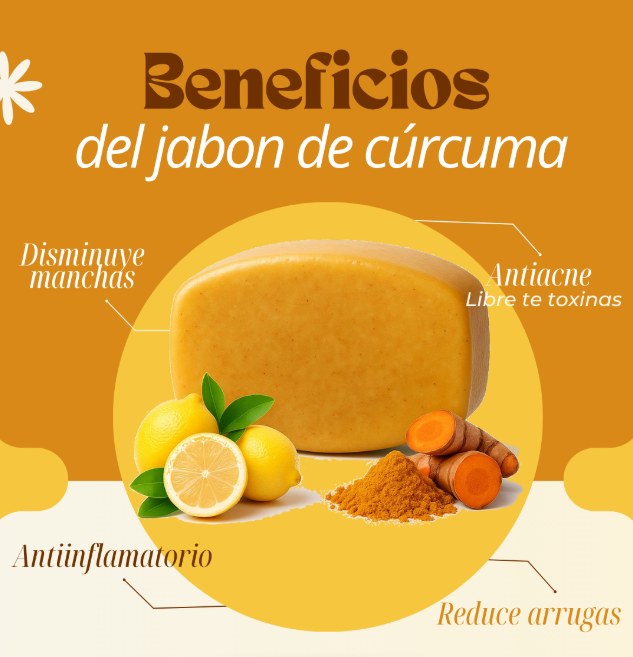 Jabón TUMERIC | Jabón Natural de Cúrcuma: Oro para tu Piel 🌿.
